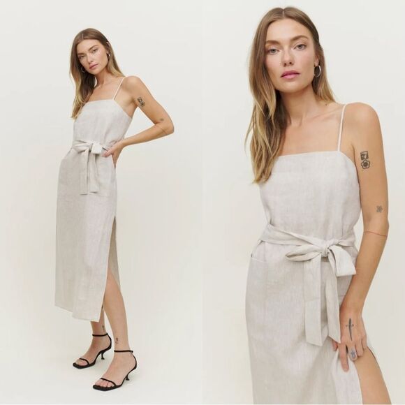Reformation Daphne Linen Dress - Picture 1 of 9